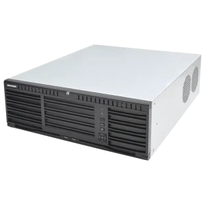 NVR 12 Megapixel (4K) / 128 canales IP / 16 Bahias de Disco Duro / 4 Puertos de Red / Soporta RAID con Hot Swap / NVR de Alto Desempeño
