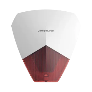 Sirena Estrobo Cableada Hikvision / Ideal para cualquier Panel de Alarma / Roja