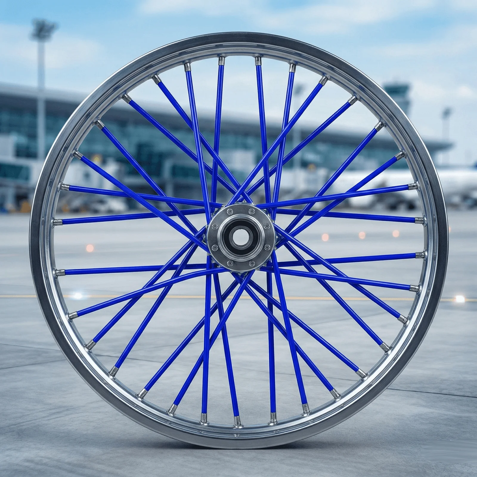 Pitillos Azul Rey Para Rayos De Rín Con 72 Unidades - Imagen 2