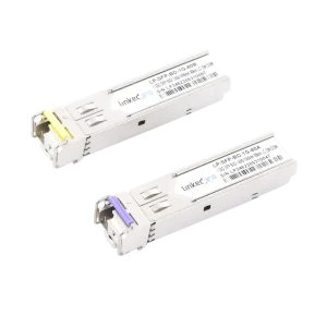 Transceptores Bidireccionales SFP (Mini-Gbic) / Monomodo / 1.25 Gbps de velocidad / Conector LC / Hasta 80 km de Distancia / 2 Piezas