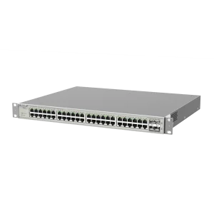 Switch PoE de capa 3 con 48 puertos Gigabit y 4 puertos SFP+ de enlace ascendente