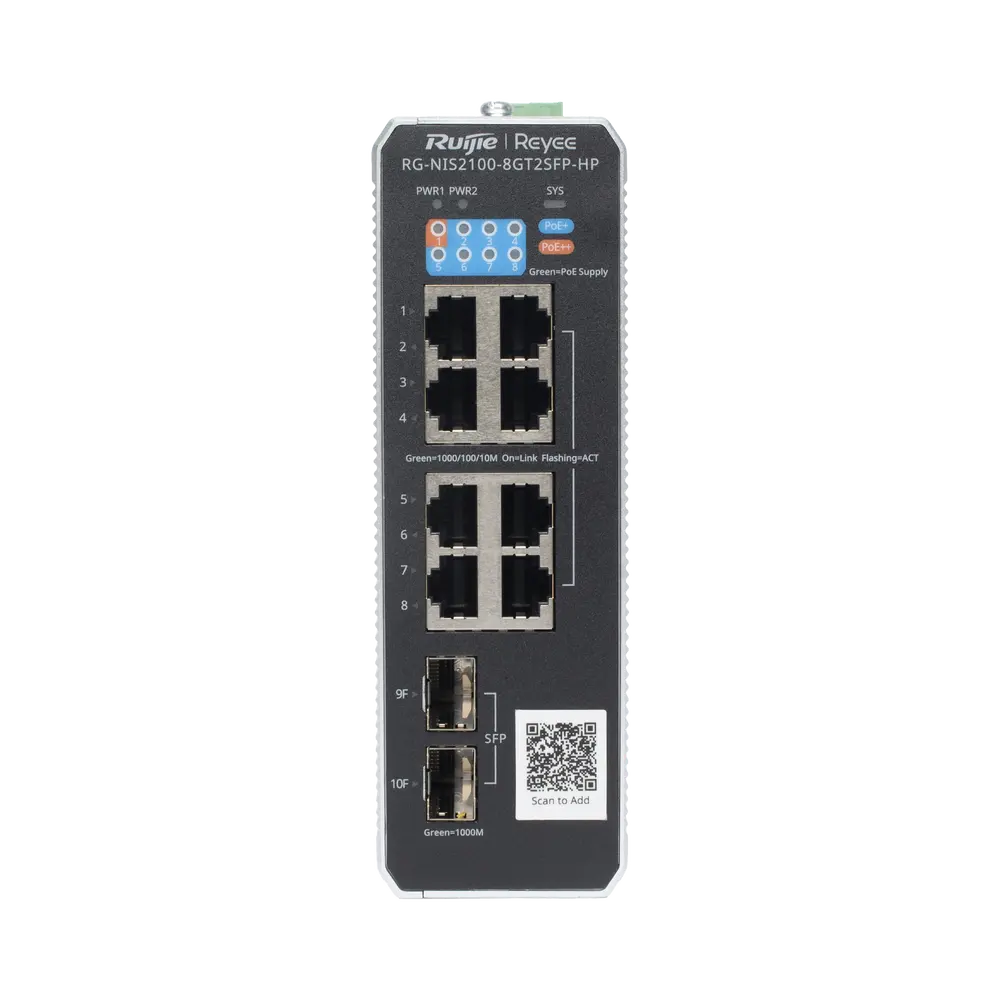 Switch Industrial PoE con gestión en la nube con 1 puerto PoE++, 7 puertos PoE+ y 2 puertos uplink SFP Ideal para temperaturas Extremas y protección contra descargas - Imagen 2