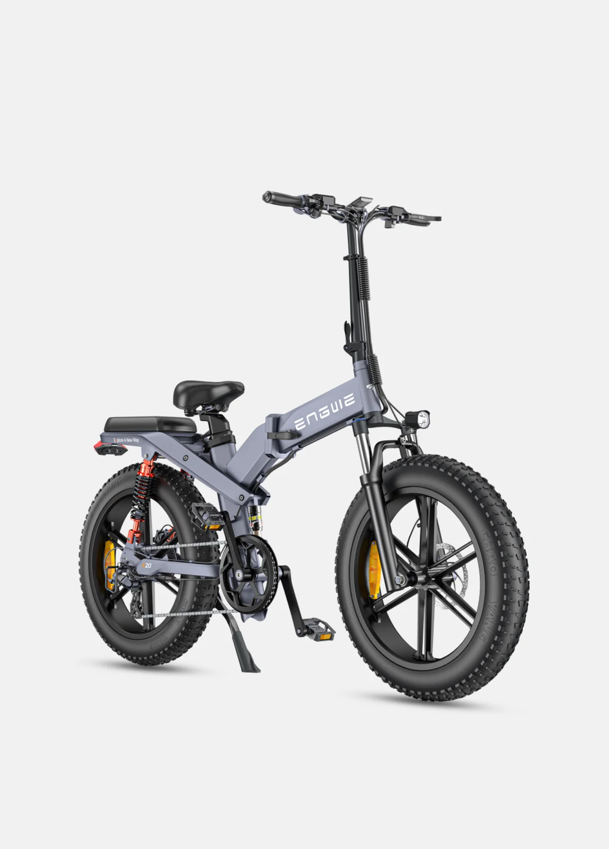 ENGWE X26/X24/X20 Velocidad Máxima 25 km/h Bicicleta Eléctrica Plegable con Triple Suspensión – BATERIA ÚNICA - Imagen 6