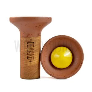 CAZOLETA OBLAKO FLOW GLAZED YELLOW ON MUD