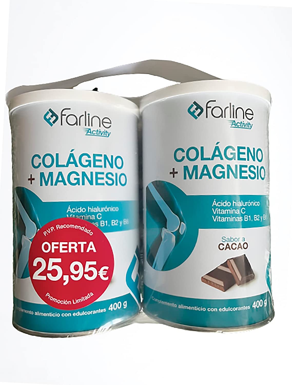 FARLINE Colágeno + Magnesio Sabor Cacao (DUPLO)