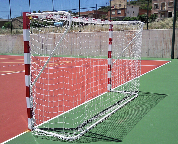 JUEGO DE 2 REDES DE FÚTBOL SALA/BALONMANO 3MM COLEGIAL - Imagen 2