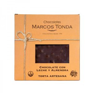 Torta Chocolate con Leche y Almendras 200 gramos – Pack 2
